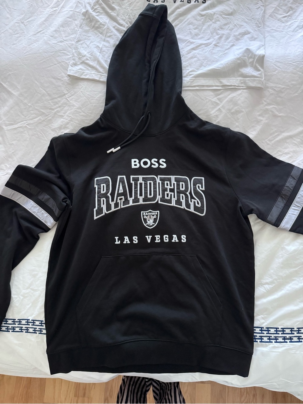 BRAND NEW Boss Black Raiders Las Vegas Crewneck Hoodie